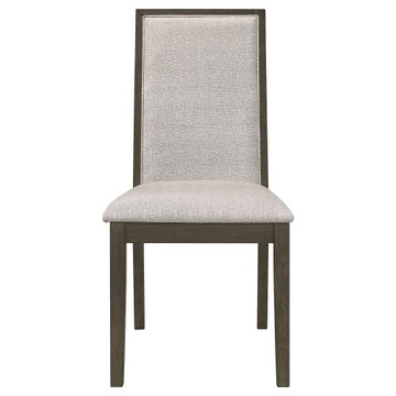 Kelly 5-Piece Rectangular Dining Table Set Dark Grey