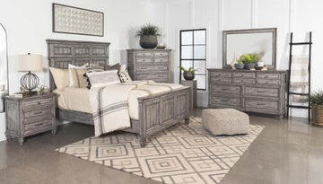 Avenue 5-Piece California King Panel Bedroom Set Grey
