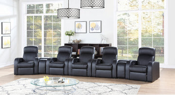 Cyrus 7-Piece Upholstered Home Theater Seating