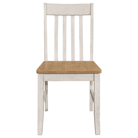 Kirby 5-Piece Dining Set Natural And Rustic Off White