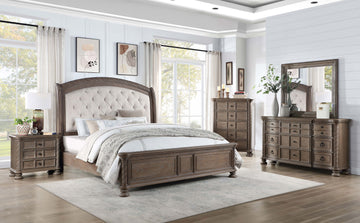 Emmett 5-Piece Eastern King Bedroom Set Walnut