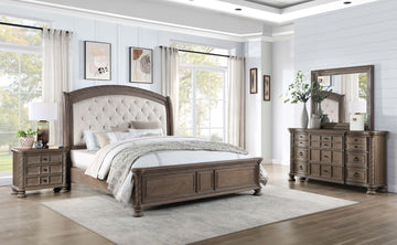 Emmett 4-Piece California King Bedroom Set Walnut