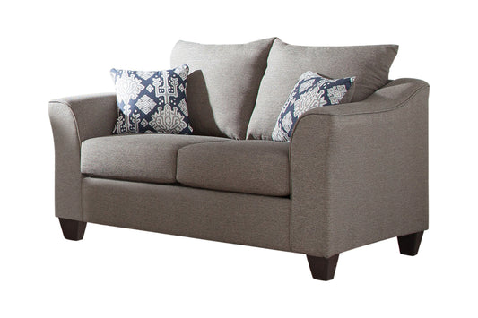 Salizar Upholstered Flared Arm Living Room Set Grey