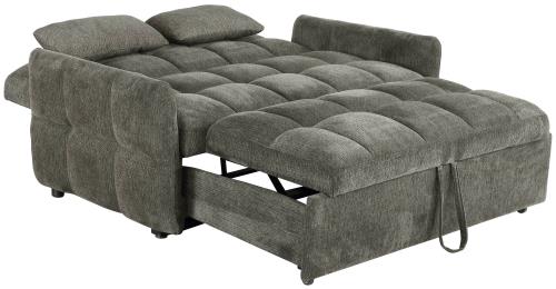 Cotswold Tufted Cushion Sleeper Sofa Bed Dark Grey