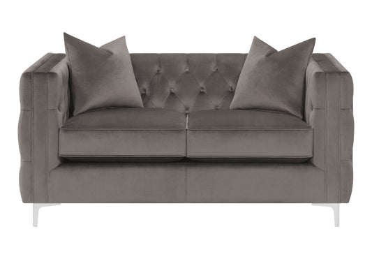 Phoebe 3-Piece Tufted Tuxedo Arms Living Room Set Urban Bronze