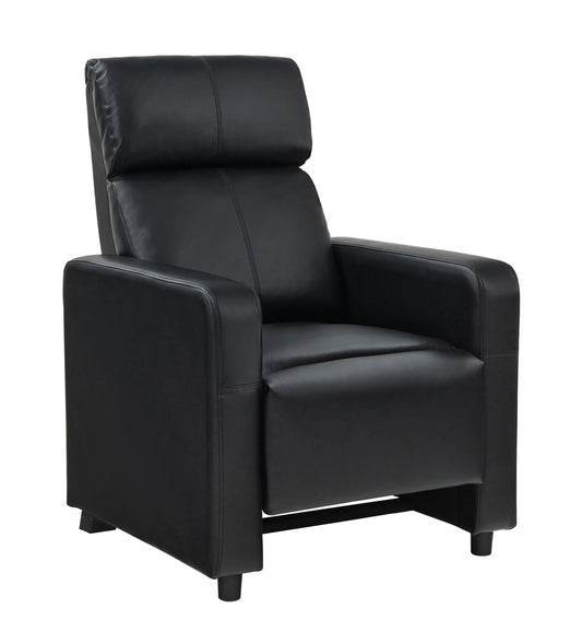 Toohey Upholstered Tufted Recliner Living Room Set Black